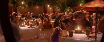 The ratatouille soundtrack was composed by michael giacchino. In This Scene At The End Of Ratatouille The Cups Are Thimbles The Plates Are Buttons And The Utensils Are Pins Imgur