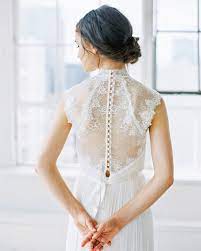 Wedding dress for bride button back lace sleeveless sweetheart neckline gown new. 20 Of The Prettiest Wedding Dresses With Buttons Martha Stewart