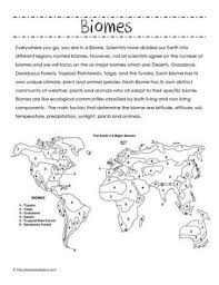 Key Biome Map Coloring Worksheet Biome Facts And Map Of Biomes Worksheets Biomes Science Worksheets Biomes Activities