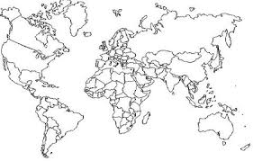 Die weltkarte zum ausdrucken liegt im format 138 x 98 cm vor. Ausmalbild Weltkarte Mit Grenzen Kategorien Karten Kostenlose Ausmalbilder In Einer Vielzahl World Map Printable World Map Coloring Page World Map Outline