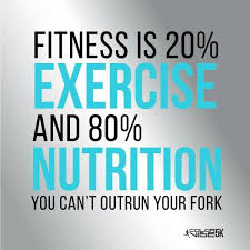 Fitness Is 20 Exercise And 80 Nutrition You Can T Outrun Your Fork Health Coaching Quotes Health Quotes Health And Wellness Quotes