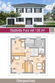 Housedesign Stadtvilla Grundriss 128 M 4 Zimmer Obergeschoss In 2020 Home Design Floor Plans Home Design Plans House