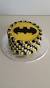 Birthday Cake Simple Batman Cake