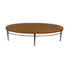 It can be a table, seat, or place for your footsies: 75 Off Ethan Allen Ethan Allen Round Wood Coffee Table Tables