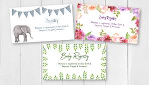 They have names of typical baby shower gifts. Editable Free Printable Baby Registry Cards