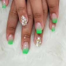 Vertical gradient nail designs for coffin nails. 50 Easy And Glamorous Ombre Nail Art Design Ideas For Summer Collagecab