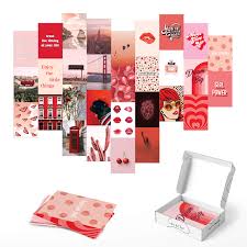 This vintage collage kit is digital download only and no. Red Aesthetic Posters For Wall Collage By Haus And Hues Red Wall Art Aesthetic Wall