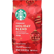 Starbucks Holiday Blend Medium Roast Ground Coffee 10 Oz Bag Herbal Sweet Maple Notes Walmart Com Starbucks Holiday Blend Holiday Blend Coffee Grounds