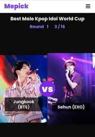 Discussion Who Is The Best Male Kpop Idol World Cup Game Kpopsource International Kpop Forum Community