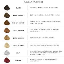 Color Chart Hairatin Fibers
