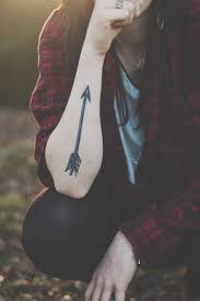 Now, arrow tattoos have become extremely mainstream but one of the most common arrow tattoo meanings for an arrow is signifying positivity in life or even a flashback to any old cupid's arrow. Untitled Via Tumblr Image 2153695 On Favim Com