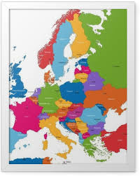 United kingdom of great britain and northern wchodzi także w skład rady europy, g7, g20, nato, oecd oraz wto. Plakaty Mapa Europy Pixers Zyjemy By Zmieniac