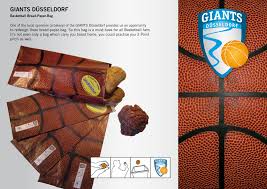 Giants Dusseldorf Basketball Bread Paper Bag Paper Bag Paper Basketball