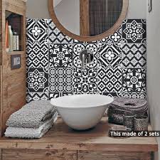 Black And White Moroccan Wall Tiles Cheap Wall Stickers Buy Directly From China Suppliers 10 Pcs Pack 15cm 20cm Black White Self Adhesiv Kitchen Decals Diy Bathroom Decor Moroccan Tile Bathroom