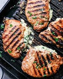 Take Your Pork Chops To The Next Level With Grilled Spinach And Herb Stuffed Pork Chops Made With Smithfieldbrand They Are S Pork Chop Dinner Pork Chops Pork