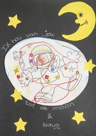 Ik Hou Van Jou Tot De Maan En Terug Leuk Idee Voor Vaderdag Moederdag Of Voor Opa Oma Afbeelding Astronaut Via Google Diy Knu Vaderdag Moederdag Thema