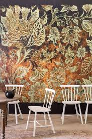 Elitis Toison D Or Panoramique Collection The Elegance Of A Vegetal World Somewhere Between Napoli An Papier Peint Papier Peint Fleuri Papier Peint Floral