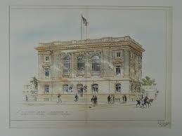 U S Post Office Jamestown Ny 1901 Original Plan James Knox Taylor Jamestown Post Office Jamestown Ny