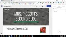 Creating a Blog on Google Sites - YouTube