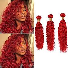 Shop sunber hair company for quality, remy, virgin curly human hair, including our famous curly hair bundle deals. Cloud Hair Bright Red Brazilian Hair Bundles Deep Wave Curly Human Hai Ninthavenue Europe