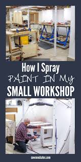 How To Spray Paint Indoors Without Making A Mess Saws On Skates Spray Paint Furniture Spray Booth Diy Diy Paint Booth