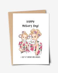 Free printable mother's day cards. Instant Download Card For Mom I Get It From My Mama Card Mother S Day Card Mother S Day In 2021 Printable Cards Mother S Day Greeting Cards Birthday Card Printable