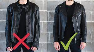 The Last Leather Jacket Fitting Guide You Ll Ever Need How A Leather Jacket Should Fit Youtube