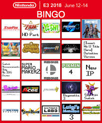 1 more thing, any mention of the 3ds and bayonetta 3 update. Nintendo E3 2018 Bingo Rat Network