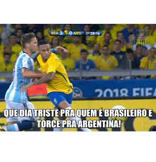 The best memes from instagram, facebook, vine, and twitter about brazil vs argentina. Bra 3 O Arg 29 3816 Quediatriste Praquemie Brasileiro E Torce Pra Argentina Meme On Me Me