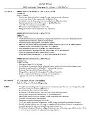 The combination resume layout can only be used by very experienced job seekers. Experienced Mechanical Engineer Resume Samples Velvet Jobs