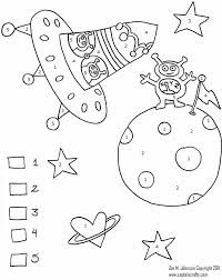 Outer space coloring pages for preschoolers. Space Color By Numbers Worksheet Crafts And Worksheets For Preschool Toddler And Kindergarten Space Coloring Pages Space Crafts Coloring Pages