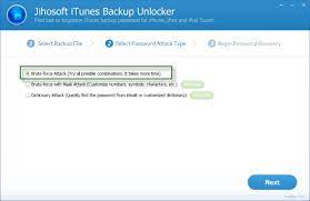 3 password attack types for options and you can stop or resume the recovery at any time you like. Jihosoft Itunes Backup Unlocker User Guide