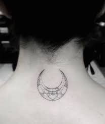 Moon Tattoo Dr Woo Back Of Neck Tattoo Neck Tattoo Tattoos