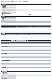 A good profile statement in a consultancy resume gives a quick peek at the facts and certifications furnished ahead in the professional resume. Free Statement Of Work Templates Smartsheet