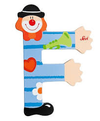 Głoska Clown "F", 81742-Sevi, nauka literek dla dzieci, alfabet ...