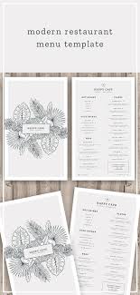 Menu Template Instant Download Photoshop Template Restaurant Etsy In 2020 Menu Design Template Restaurant Menu Design Cafe Menu Design