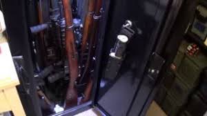 14 guns can be easily stored inside this wooden corner gun cabinet. Stack On 14 Gun Cabinet Youtube