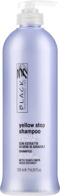 If you have yellow, orange, or brassy tones after bleaching karen leight is a professional hair stylist and the owner of karen renee hair, a private salon suite inside the salon republic hollywood in los angeles, california. Black Professional Line Yellow Stop Shampoo Anti Gelbstich Shampoo Fur Weisses Und Blondes Haar Makeupstore De