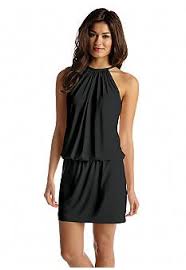 Jessica Simpson Necklace Halter Blouson Dress Fashionistas Style Dresses Cocktail Dress Lace