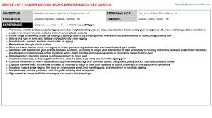 telecom rigger resumes samples