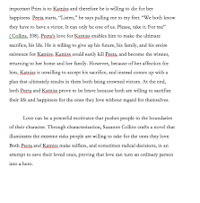 Sample Thematic Essay The Hunger Games Love Essay Essay Sample Essay