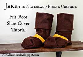 Risc Handmade Jake And The Neverland Pirate Felt Boots And Belt Tutorial Pirate Costume Kids Diy Pirate Costume For Kids Pirate Costume Diy