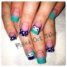 Cute Owls Owl Nail Designs Owl Nails Sculptured Acrylic Nails