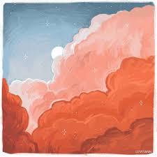 Lana On Instagram Art Artistsoninstagram Artistagram Illustration Digitalart Aesthetic Clouds Sky S In 2020 Art Painting Art Painting Acrylic