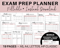 Jan 09, 2018 · this printable just makes me happy. Student Exam Prep Kit Printable Exam Planner Hp College Exam Etsy India