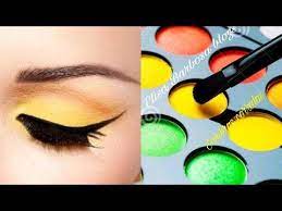 Como Hacer O Crear Paleta De Sombras Para Ojos Colorida Diy Amarillo Youtube Sombras De Ojos Sombra De Ojos Casera Como Hacer Sombrillas