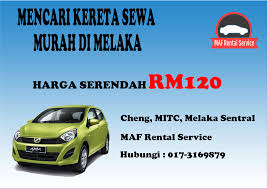 Perkhidmatan kereta sewa melaka menyediakan kereta perodua axia untuk di sewa harian, mingguan atau bulanan. Kereta Sewa Axia Di Melaka Homestay Bandar Melaka