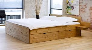 Bett stauraumbett mit schubladen, kiefer massiv natur, 180 x 200 cm** **** durchdachtes funktionsbett mit praktischem ordnungssystem: Schubkasten Doppelbett Aus Buche Oder Kiefer Bett Norwegen
