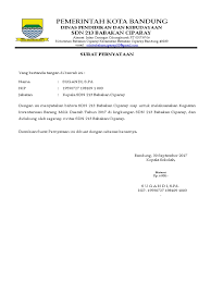 Dina raraga rengsena taun ajaran 2018/2019. Kop Surat Sdn Contoh Kop Surat