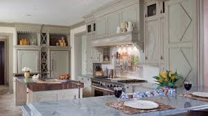 green french country kitchen walls